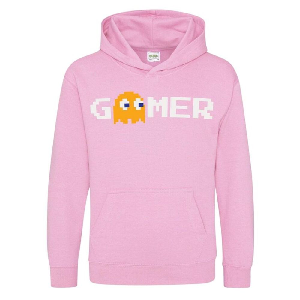 Awdis Childrens/Kids Gamer Pac-Man Hoodie / Pink